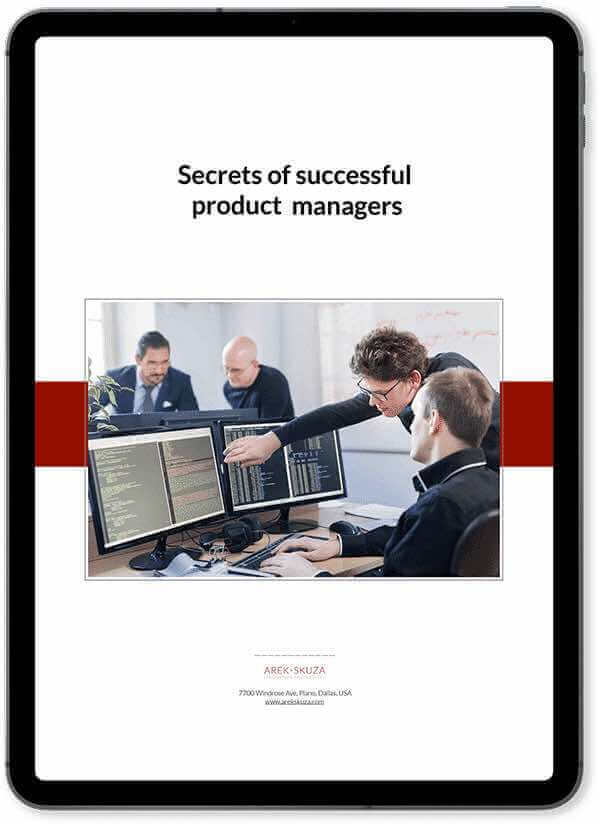 Secrets of succesfull product managers ebook cover